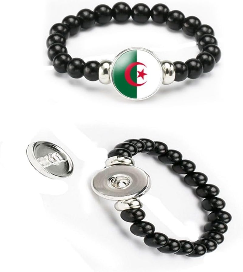 vmcoatdu National Flag Bracelet Elastic Rope Beaded Bracelet Support Your Country Travel Souvenir Gifts for Men Women - Image 4